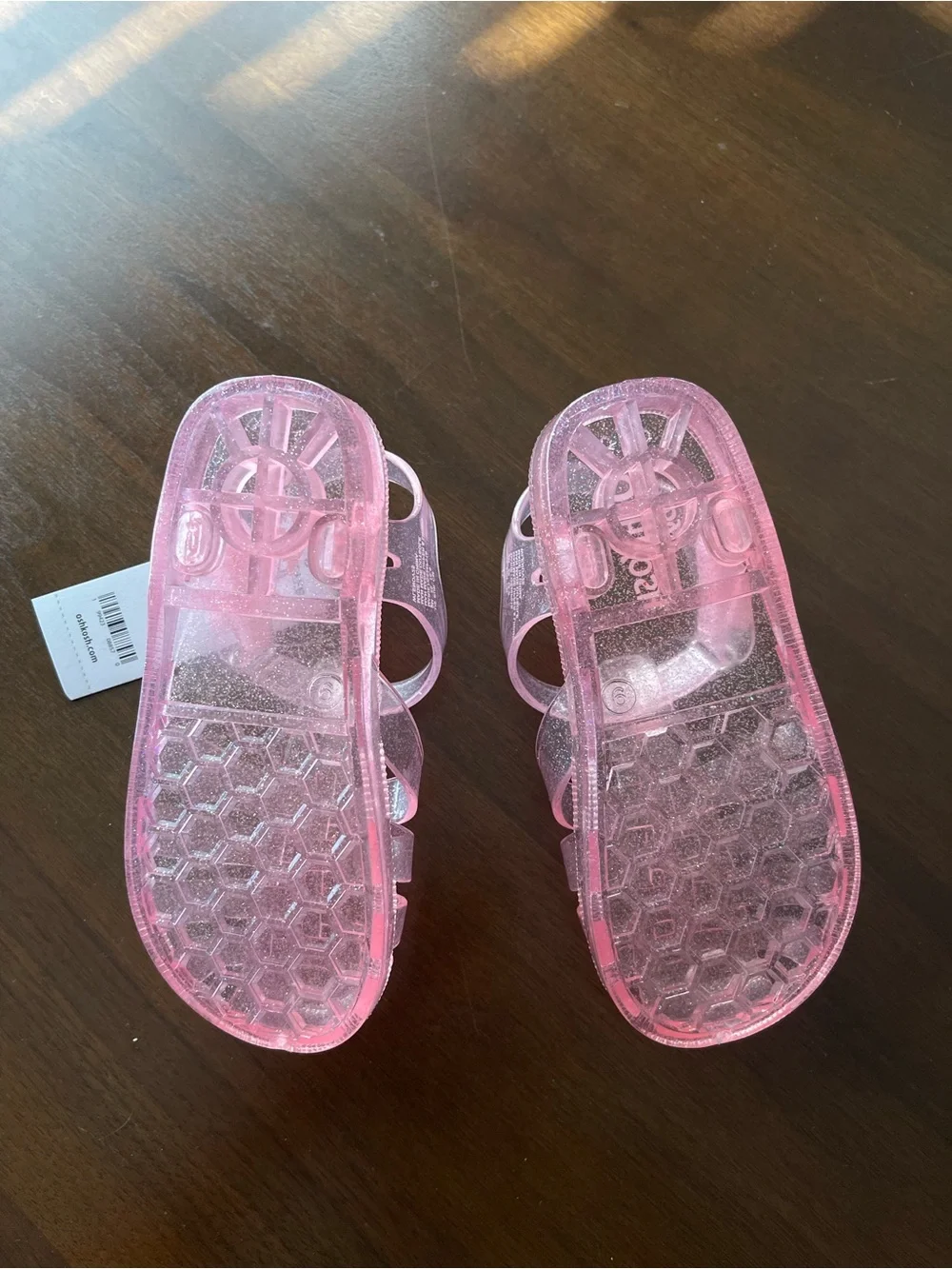 OshKosh B'gosh Sparkle Pink Jelly Sandals